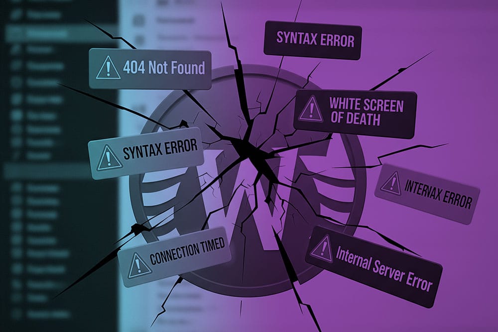 common WordPress errors