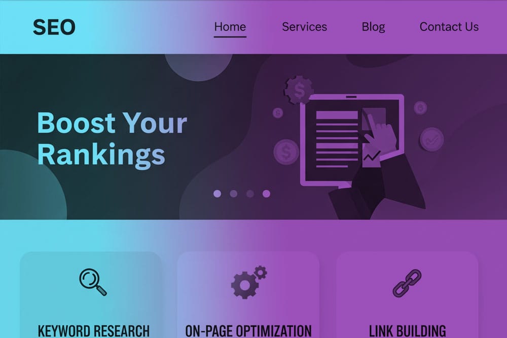 website layout in SEO