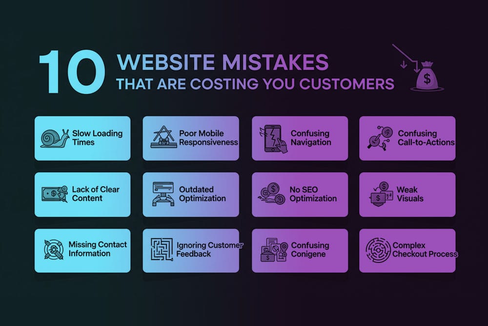website mistakes